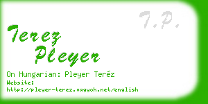 terez pleyer business card